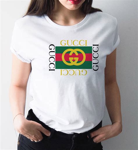 gucci female t shirts|vintage gucci t shirt women.